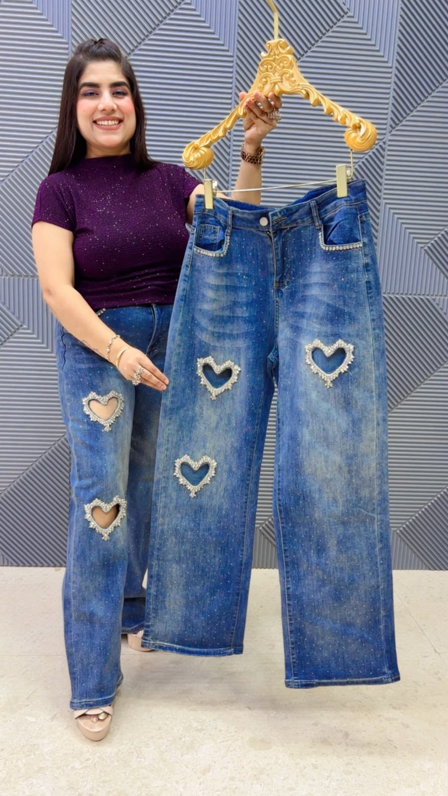 BEAUTIFULL DENIM BOTTOM GGR5218 Girls Glitters