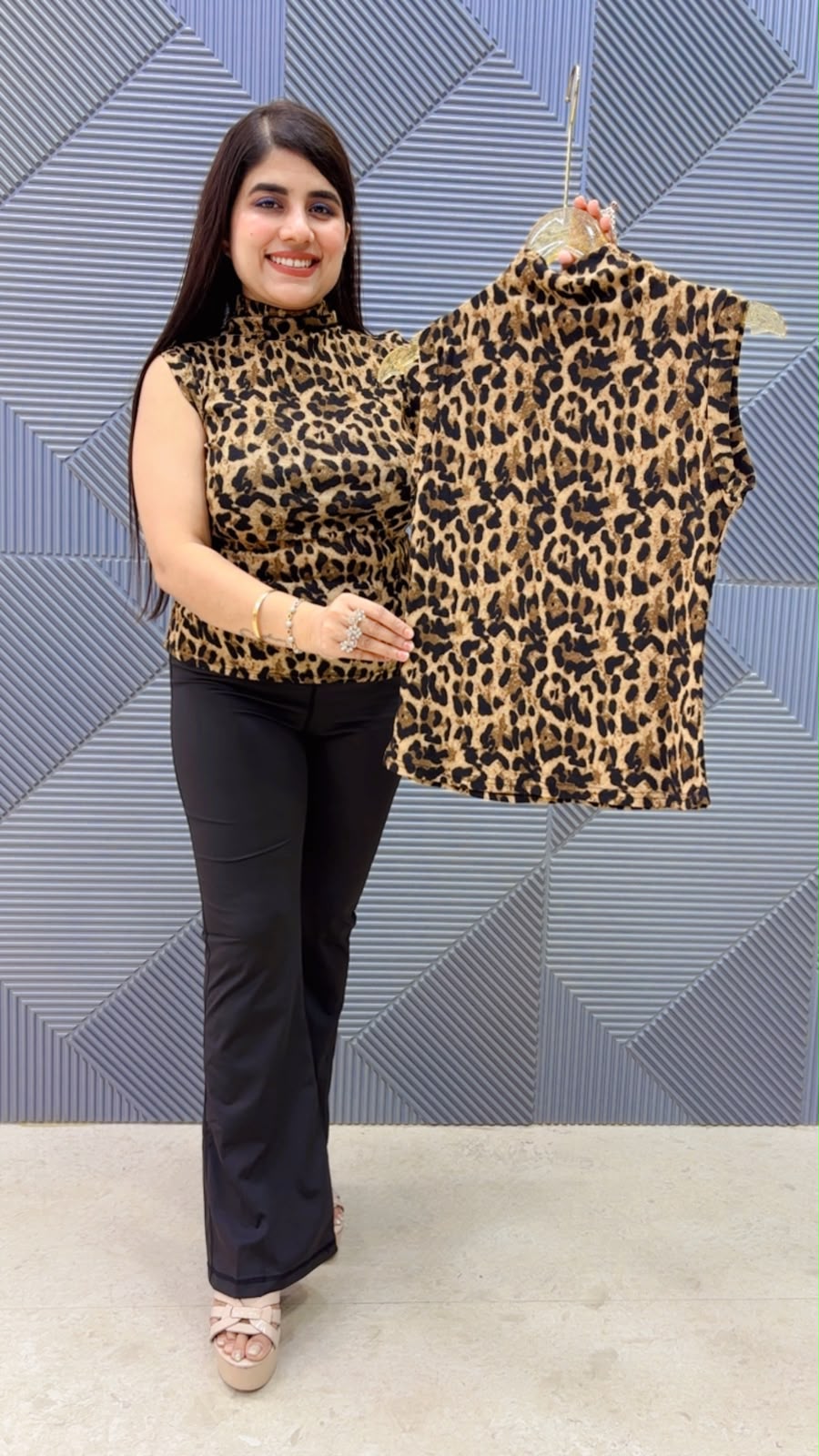 BEAUTIFUL LEOPARD TOP GGR5239 Girls Glitters