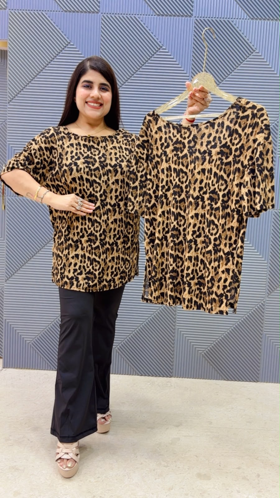 BEAUTIFUL PREMIUM LEOPARD TOP GGR5238 Girls Glitters