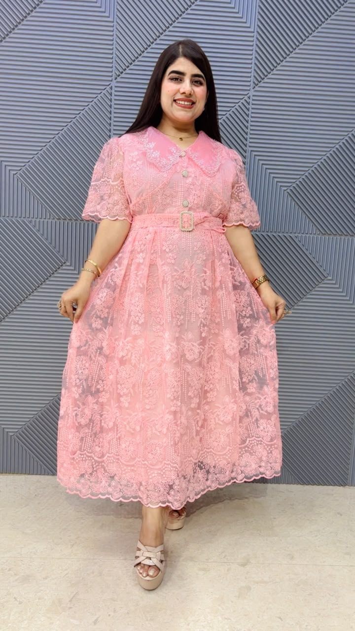 BEAUTIFULL FAIRYTALE DRESS WITH BELT GGR5193 Girls Glitters