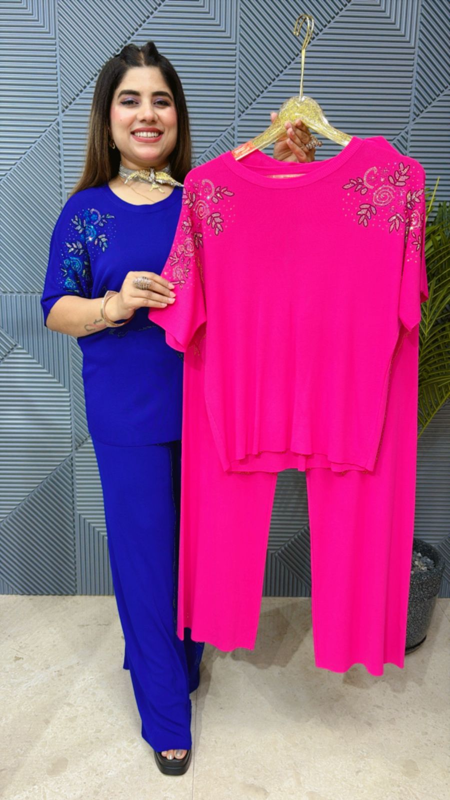 Beautiful Co-Ord Set With Little Rose GGR1327