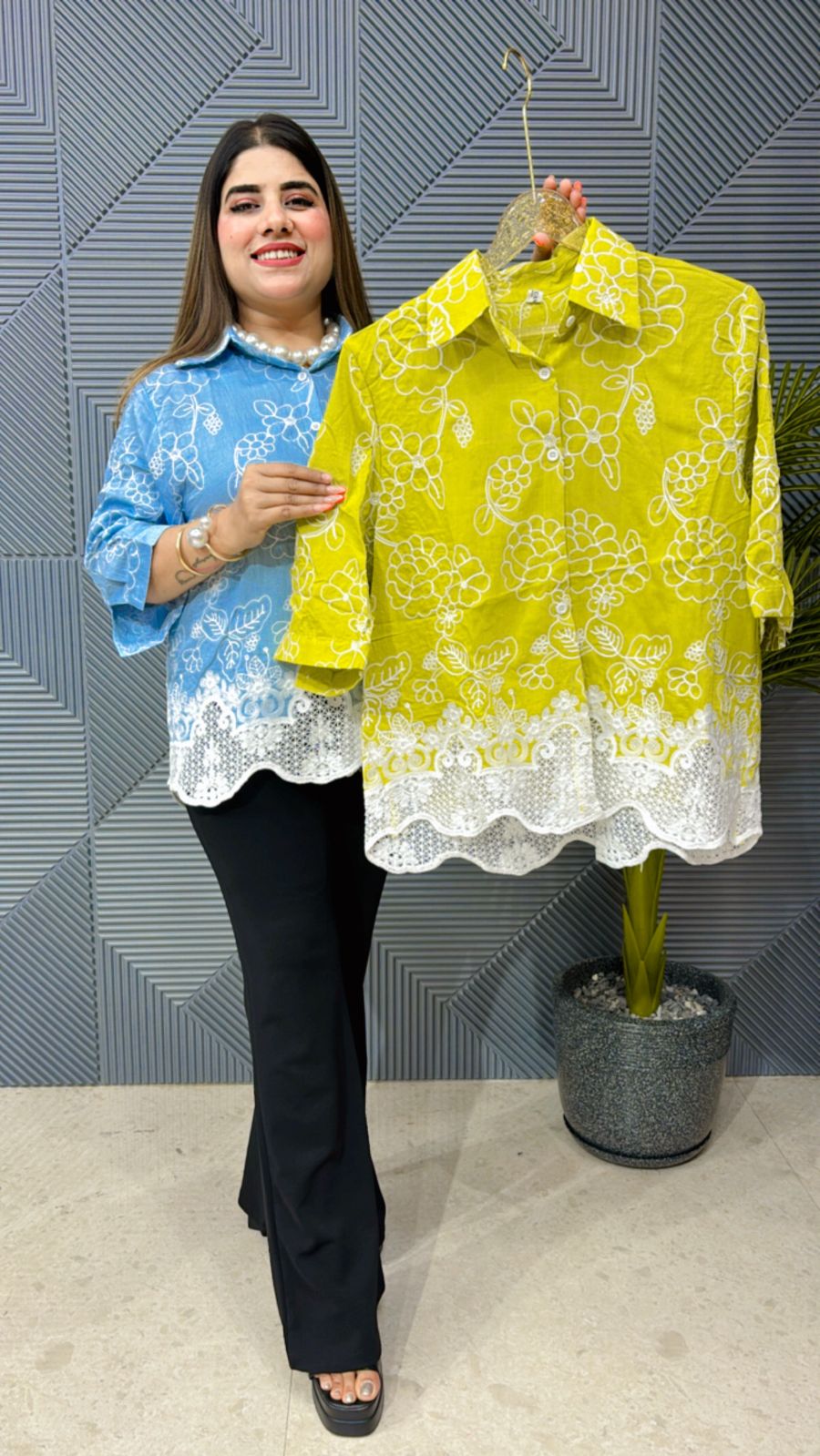 Beautiful Cotton Embroidery Shirt GGR1190