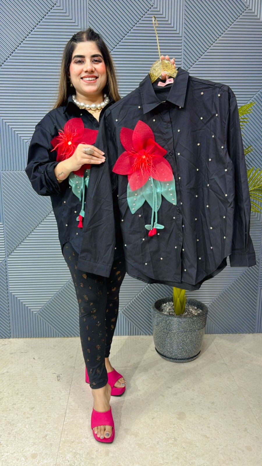 Beautiful Cotton Flower Shirt GGR1072