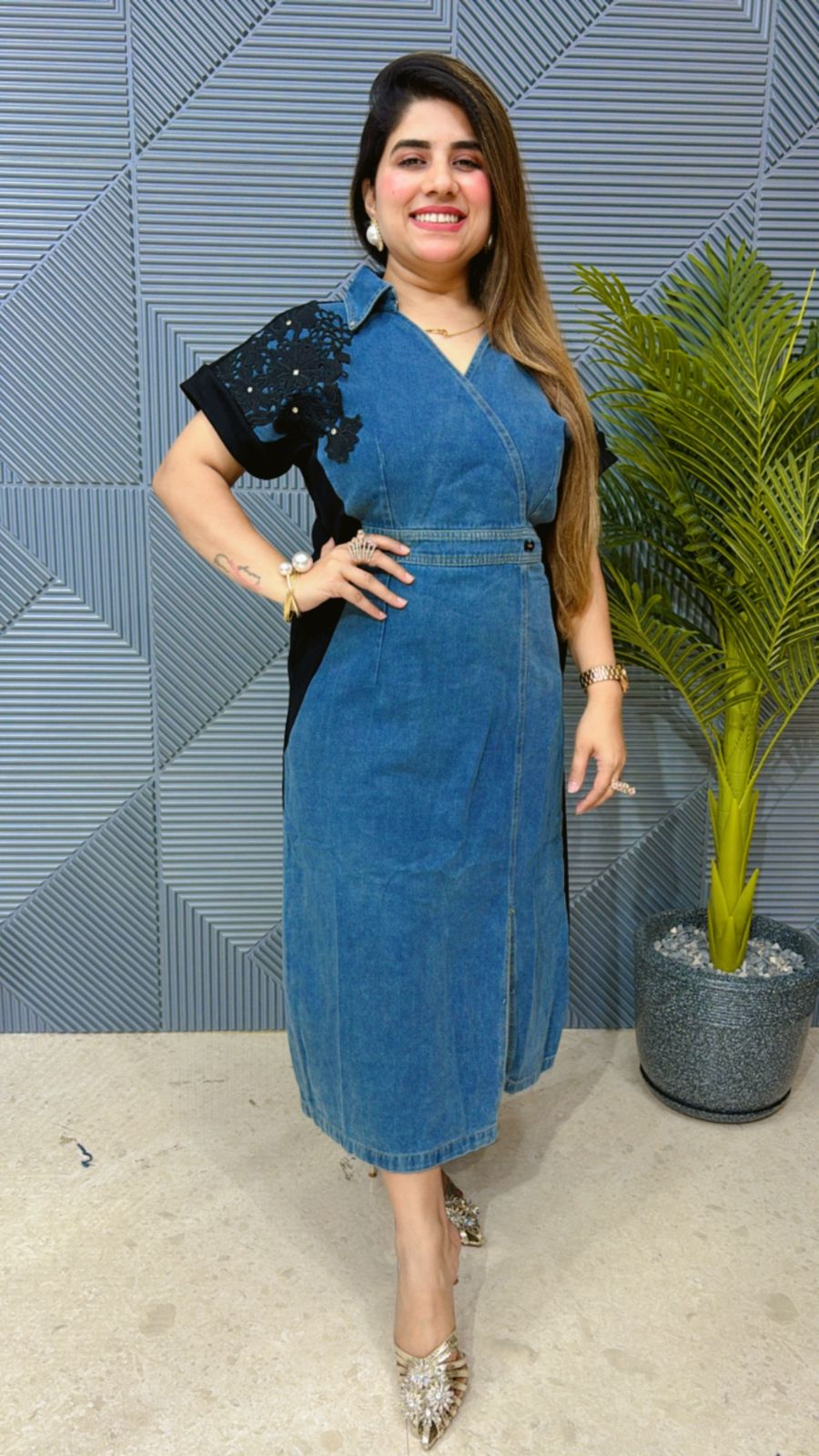 Beautiful Denim Dress GGR1235