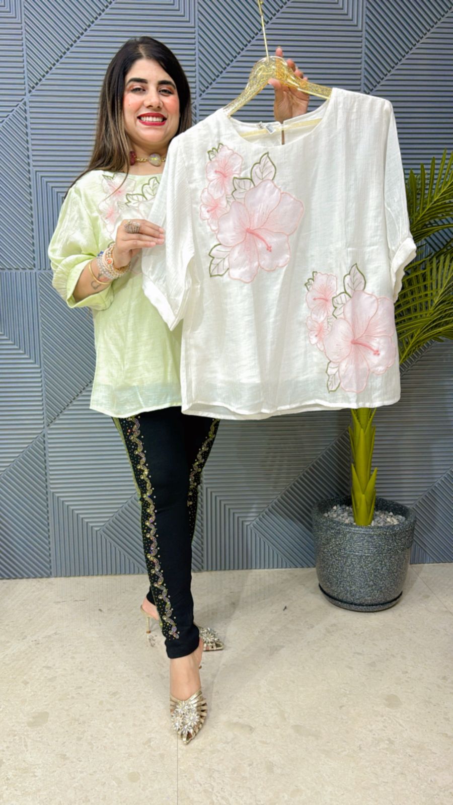 Beautiful Flower Cotton Top GGR1210