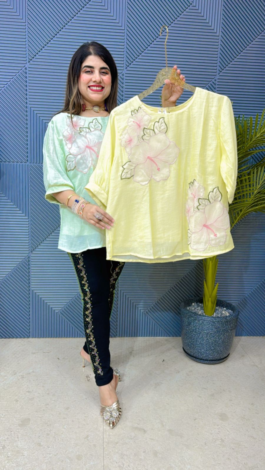 Beautiful Flower Cotton Top GGR1210