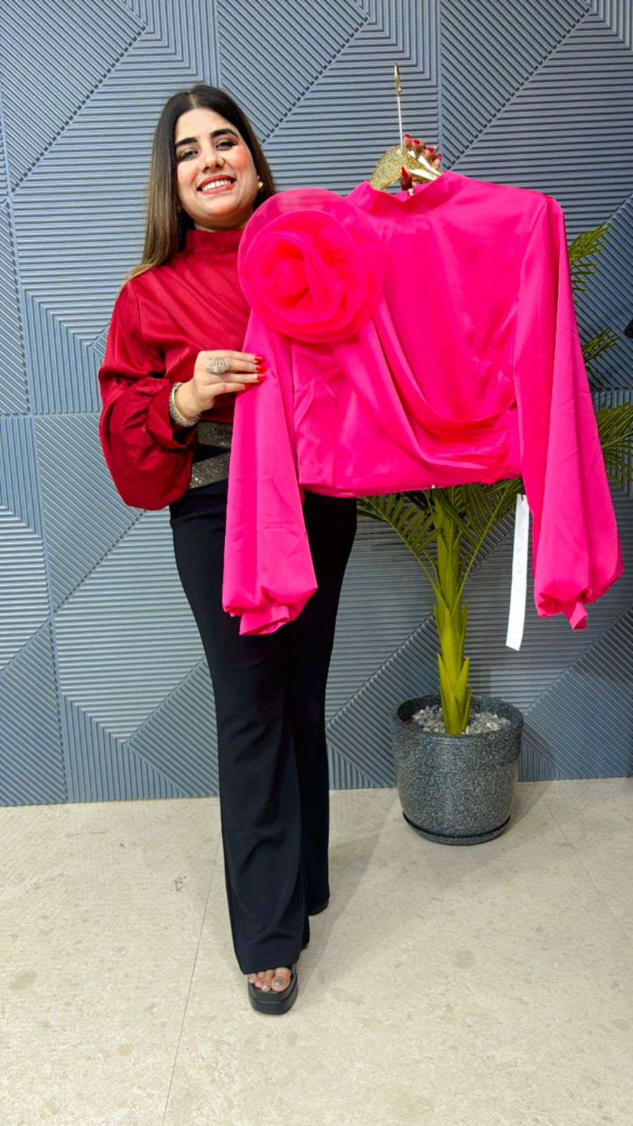 Beautiful Partywear Rose Top GGR1119