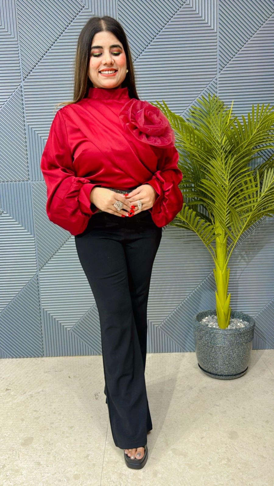 Beautiful Partywear Rose Top GGR1119