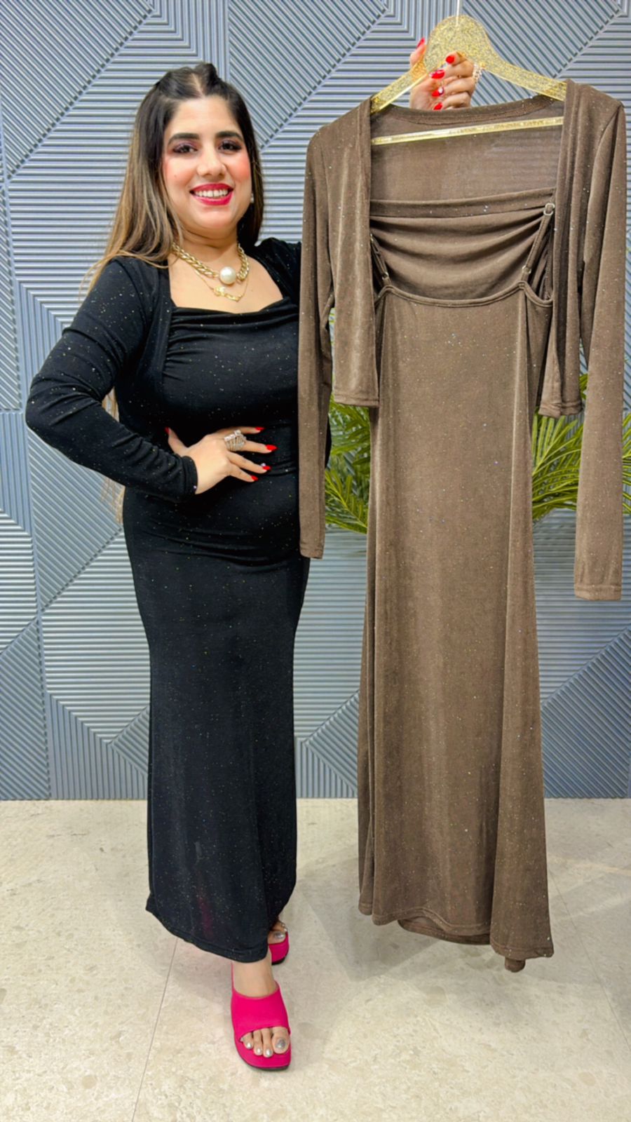 Beautiful Partywear Two-Piece Dress GGR1062