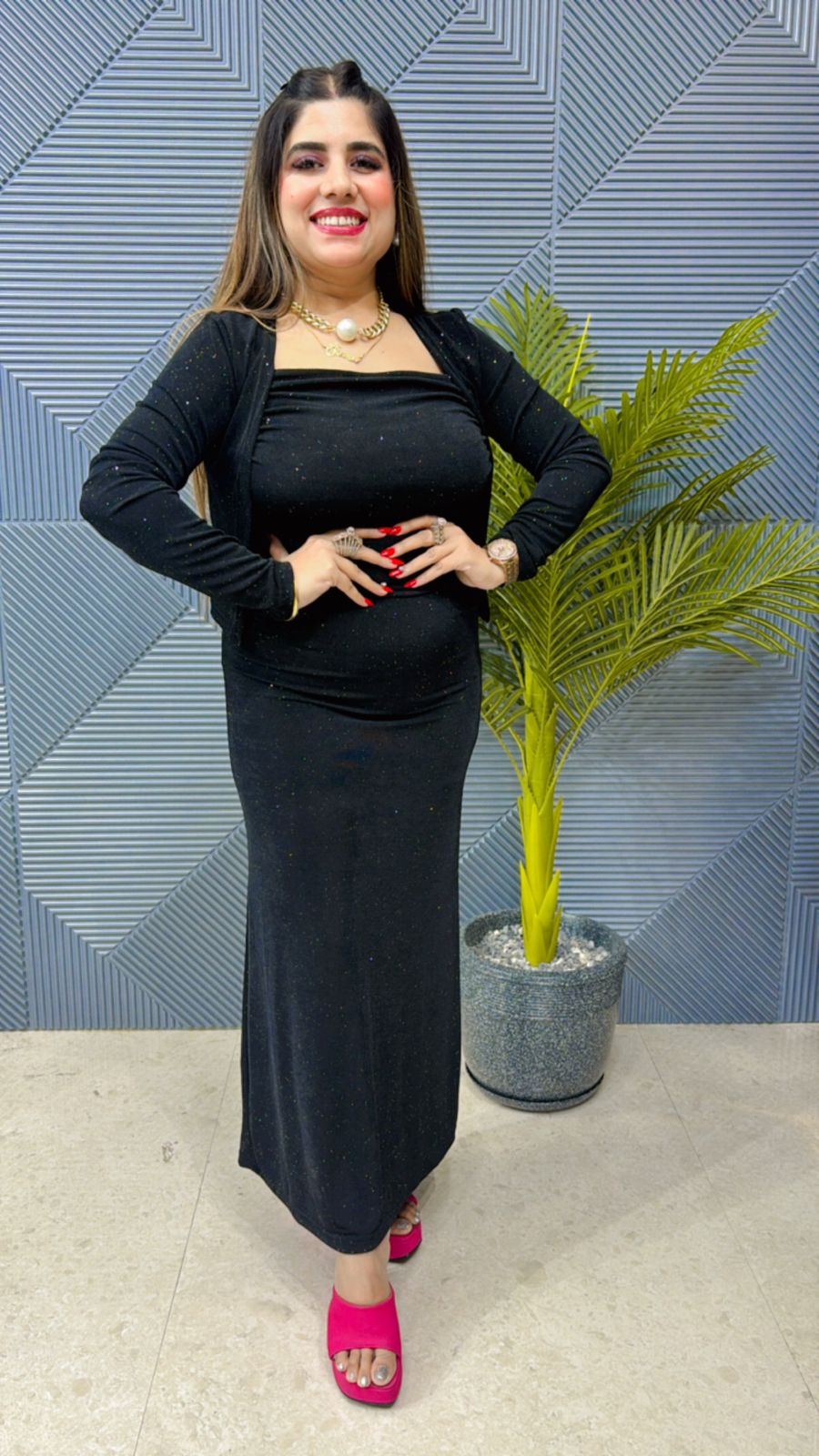 Beautiful Partywear Two-Piece Dress GGR1062