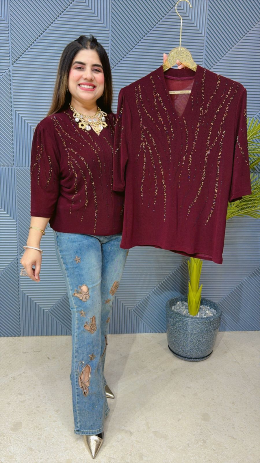Beautiful Power Net Summer Top GGR1308