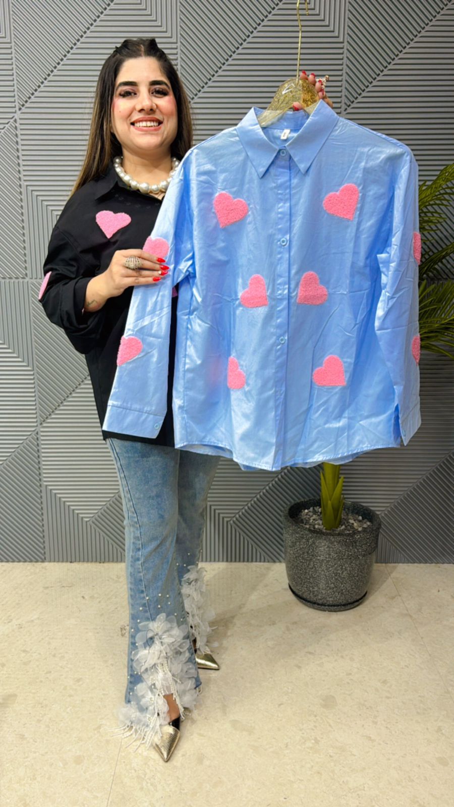 Beautiful Premium Cotton Heart Shirt GGR1080