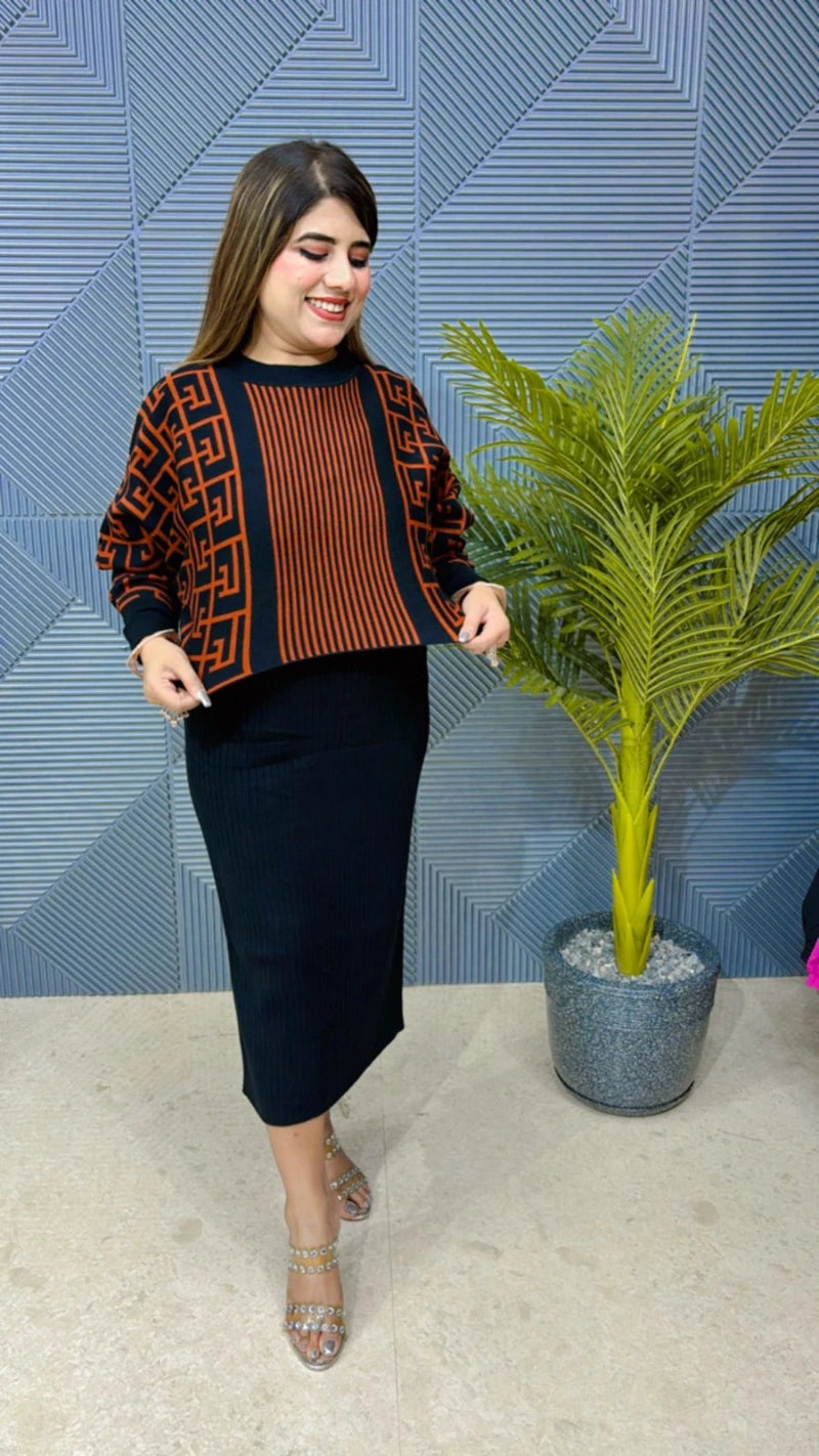 Beautiful Premium Woollen Dress GGR789