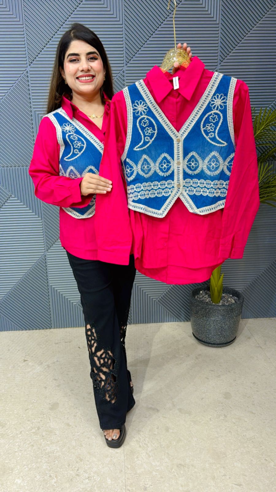 Beautiful Shirt With Jacket GGR1197