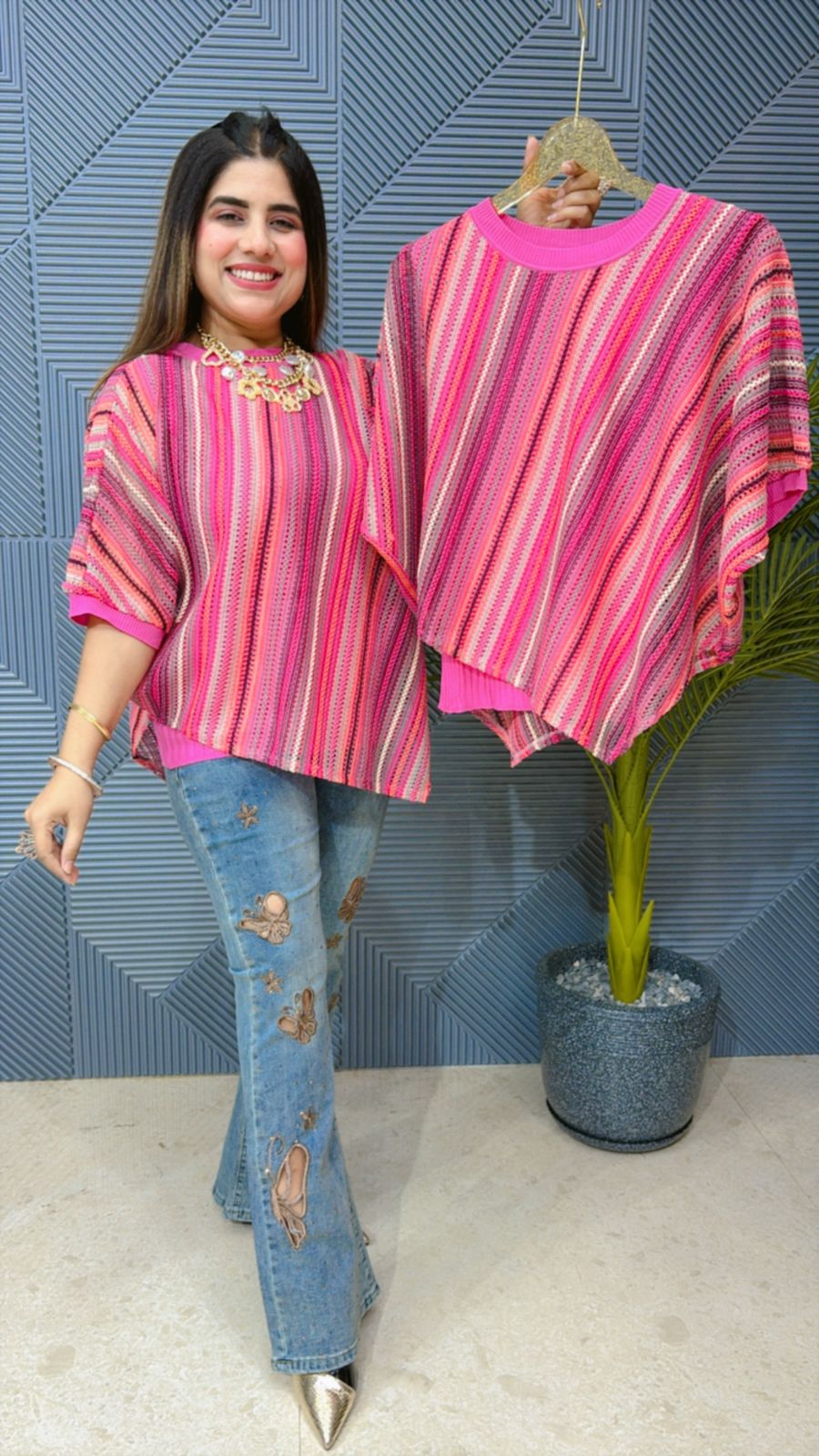 Beautiful Stripped Summer Top GGR1309