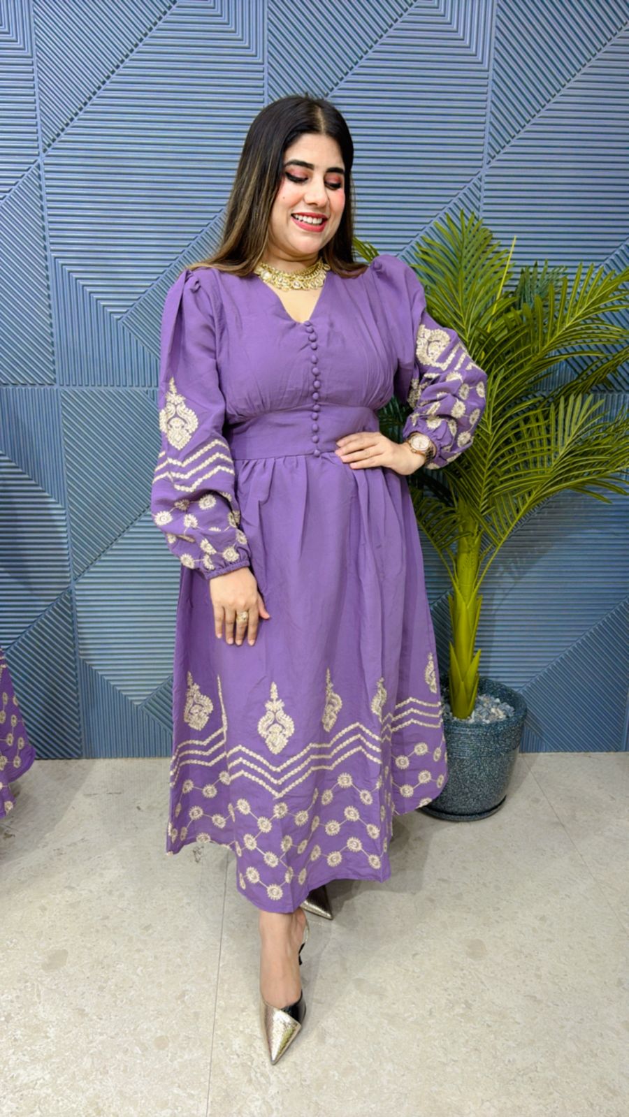Beautiful Summer Dress With Embroidery GGR1204
