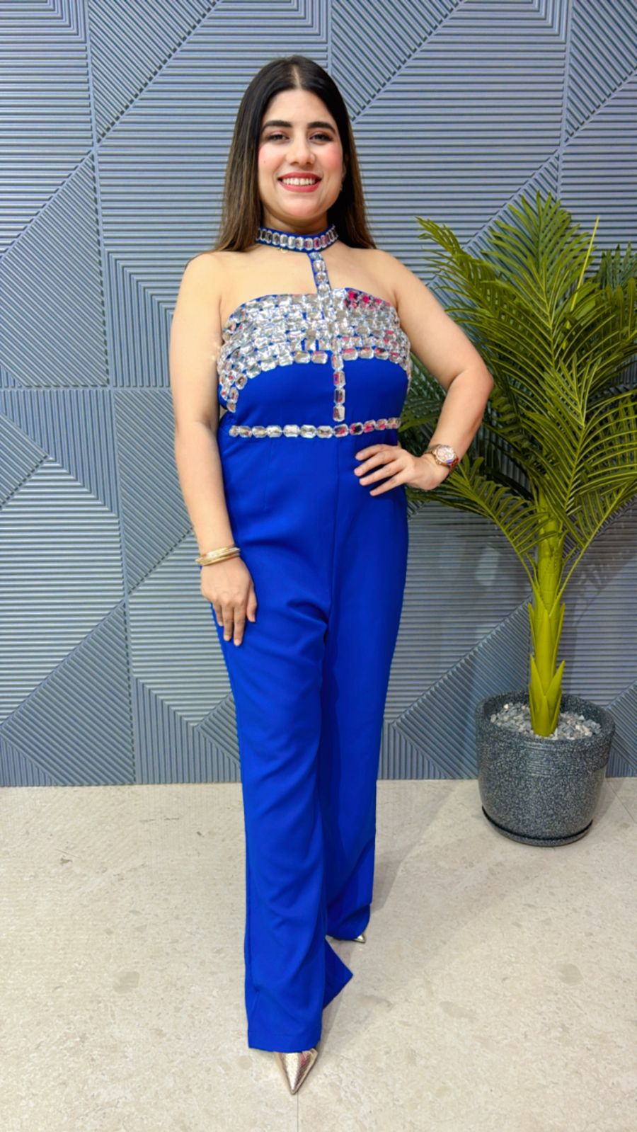 Beautiful T Neck Jumpsuit GGR1199