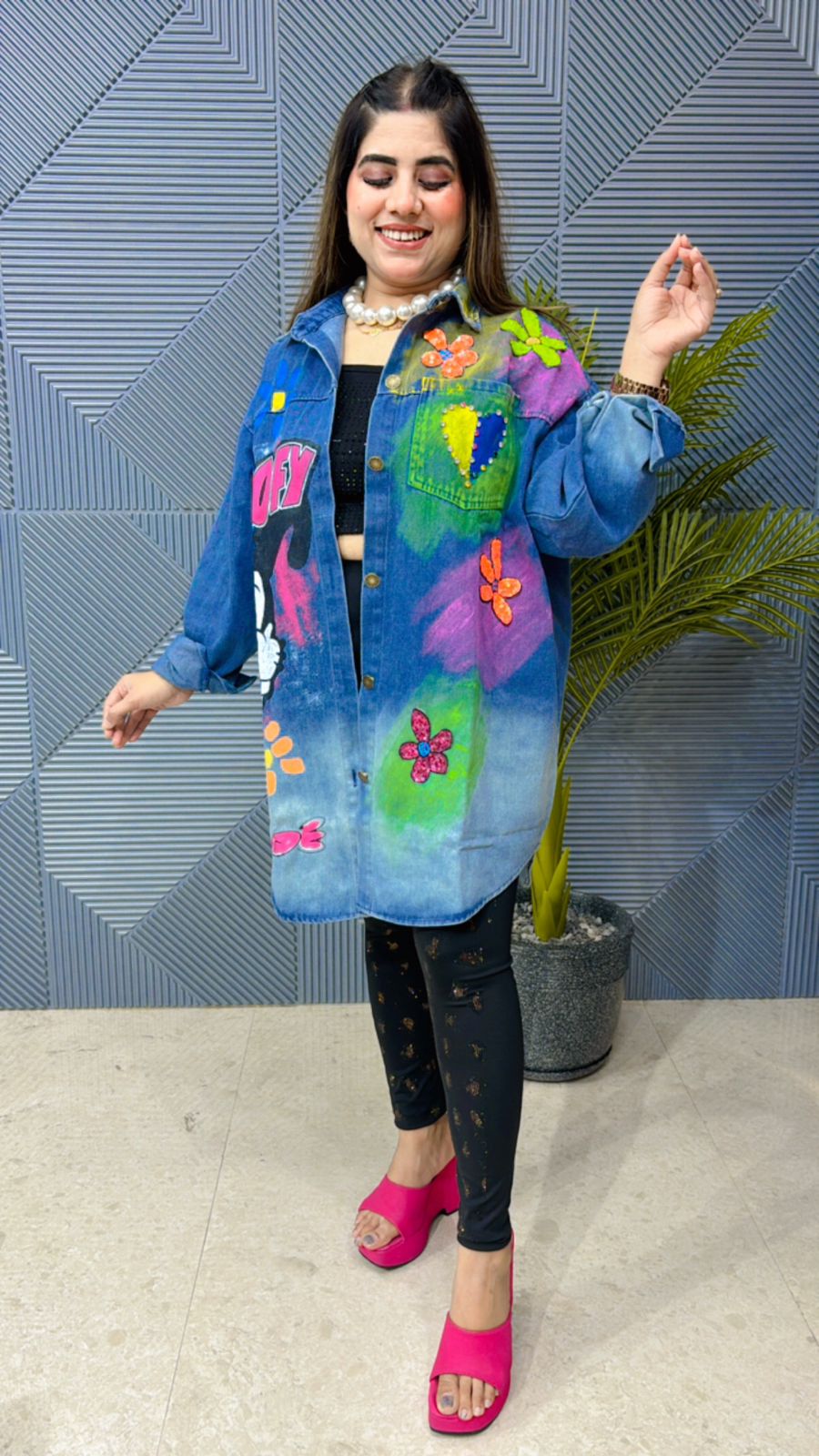 Beautiful Trendy Premium Denim Shirt GGR1071