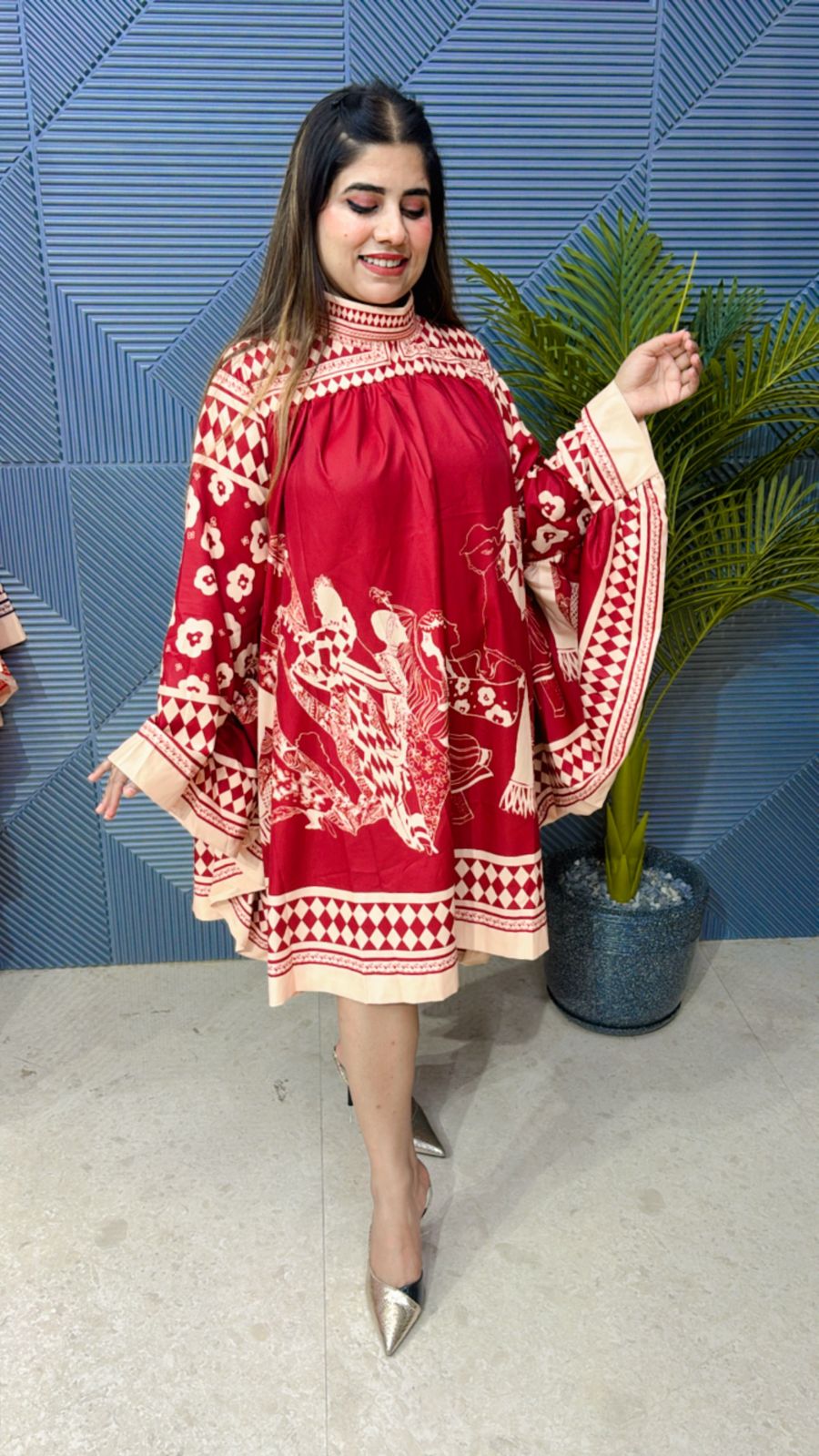 Beautiful Pattern Print Dress GGR1193