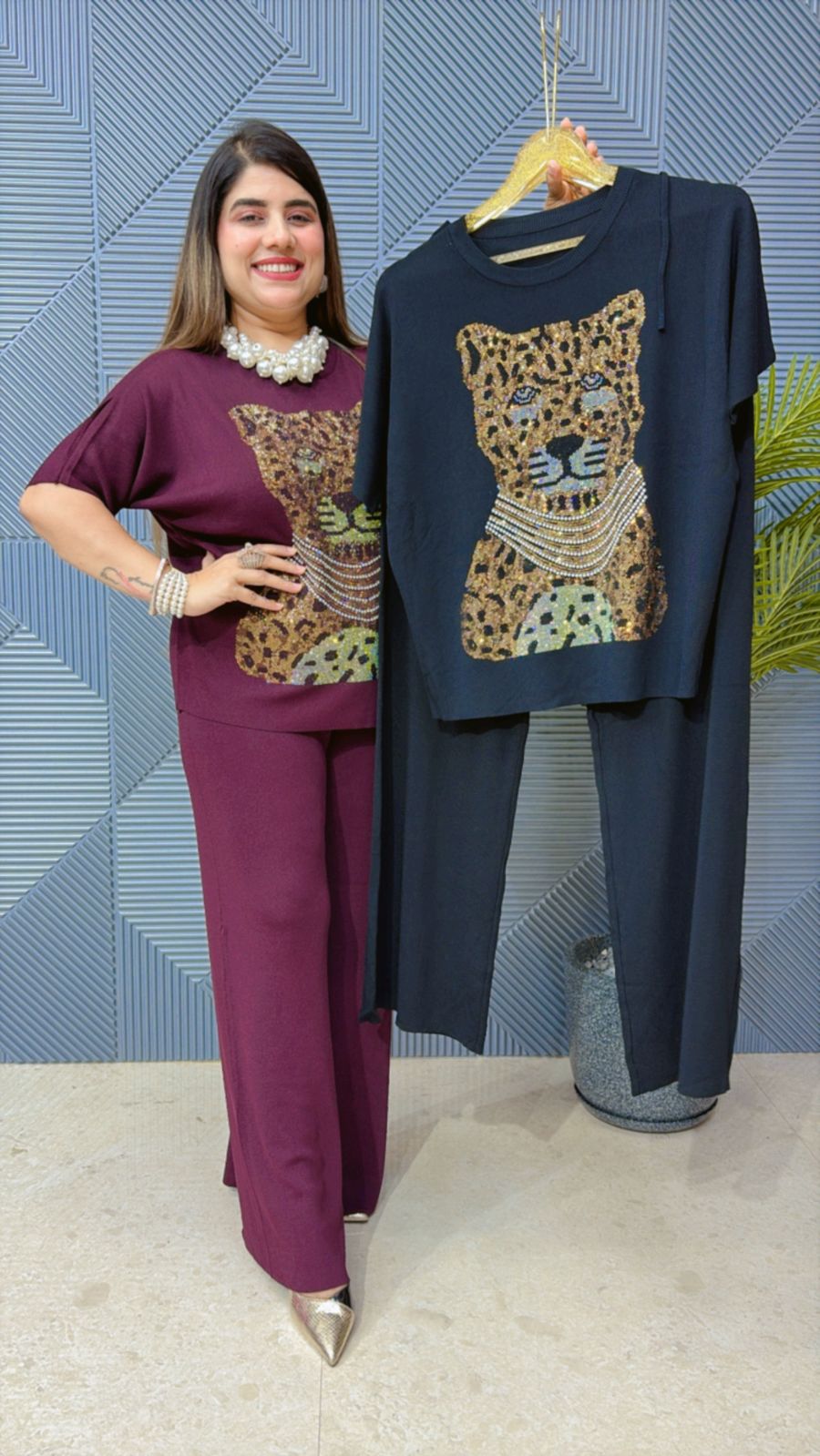 Cute Co-ord Set With Tiger Design GGR1260