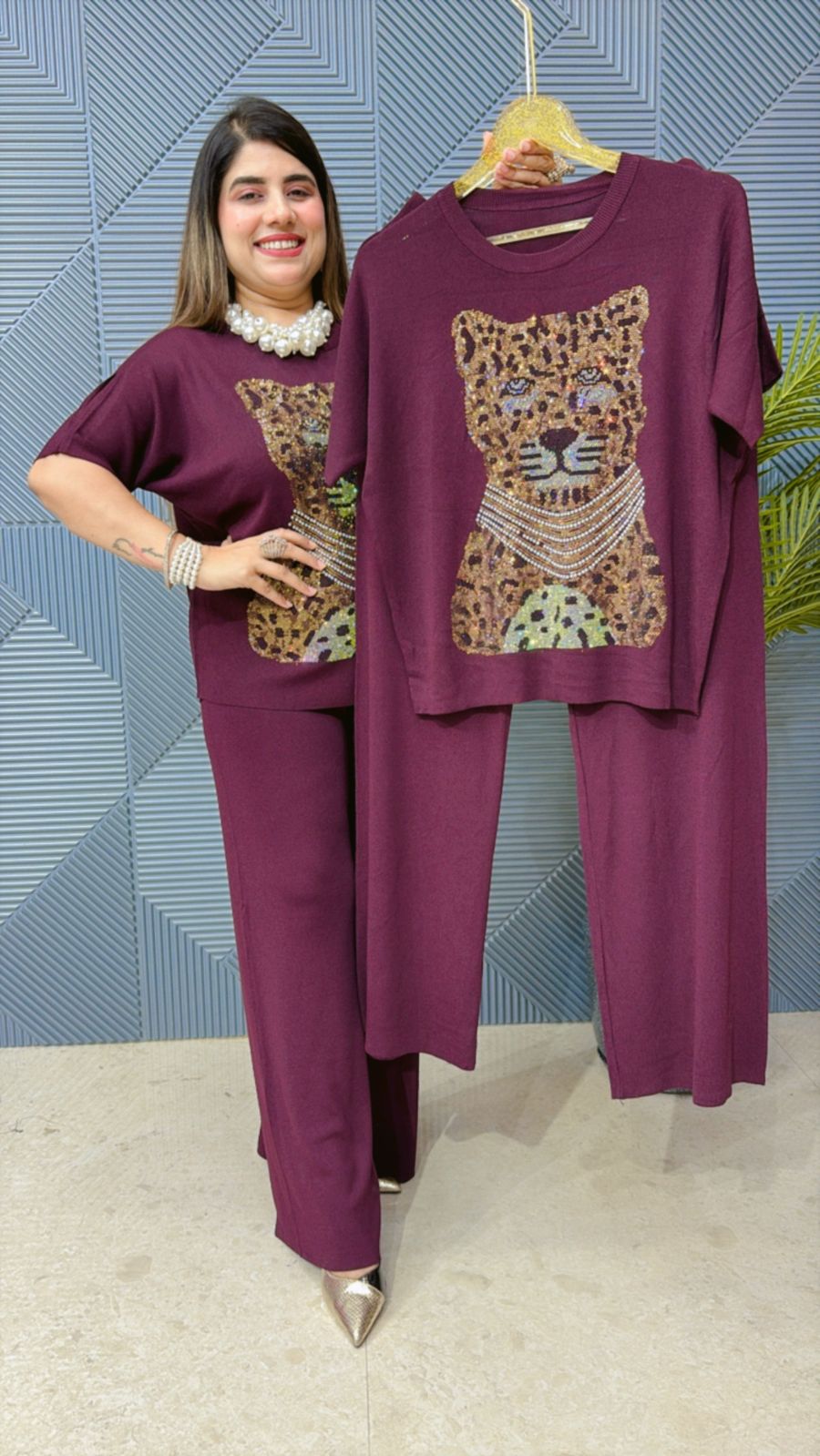 Cute Co-ord Set With Tiger Design GGR1260