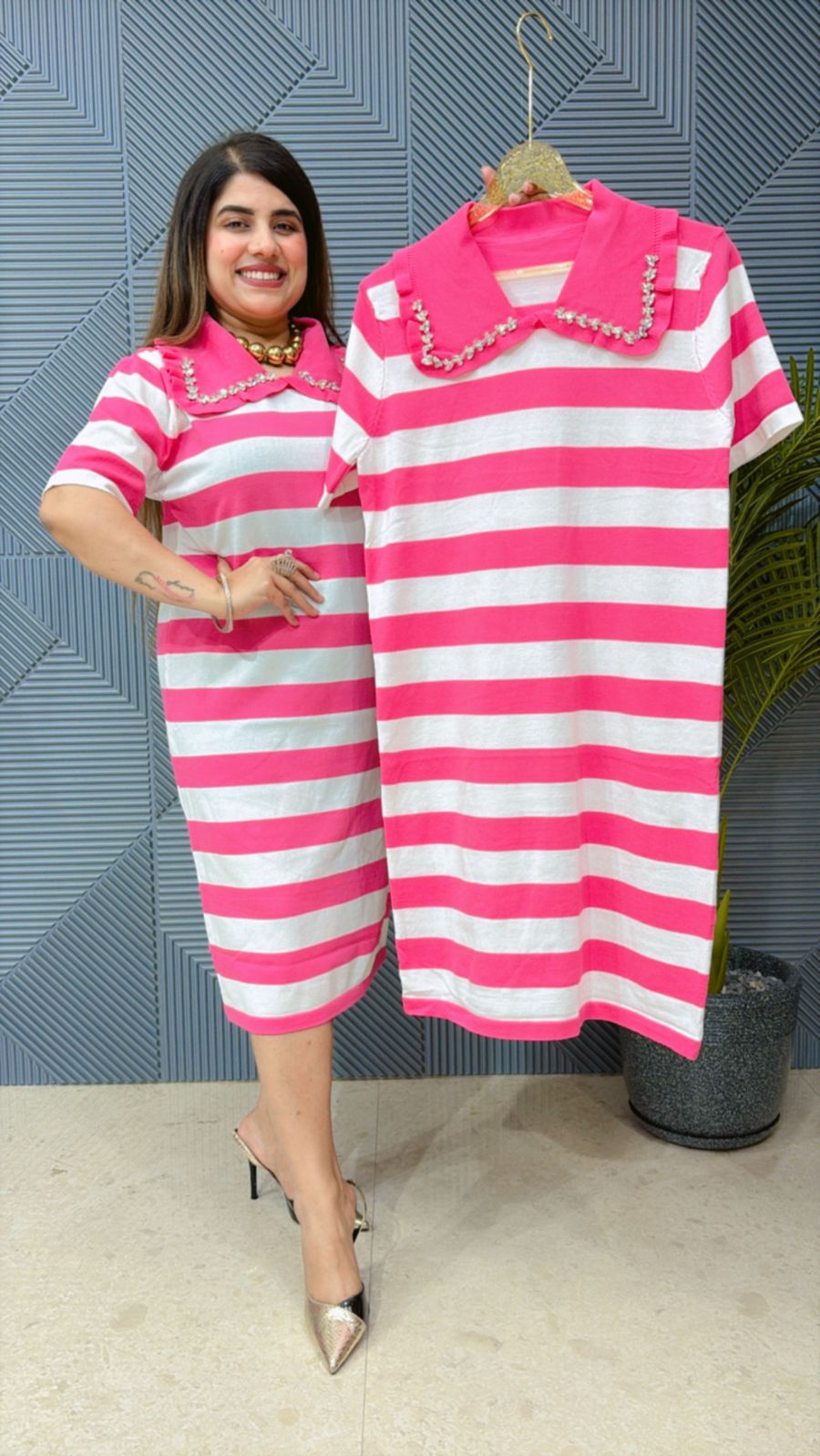 Cute Knee Length Dress GGR1268