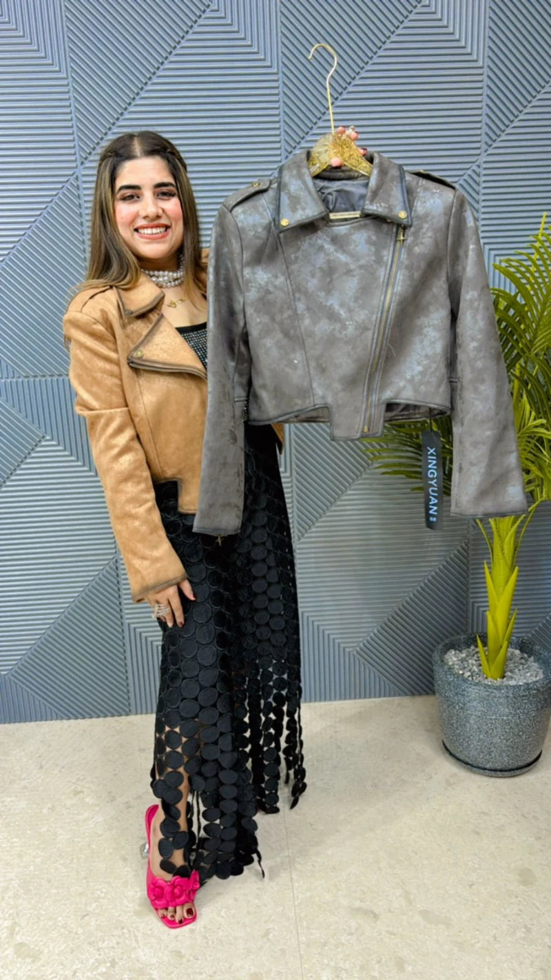 Edgy Biker Jacket: Unleash Your Style GGR595