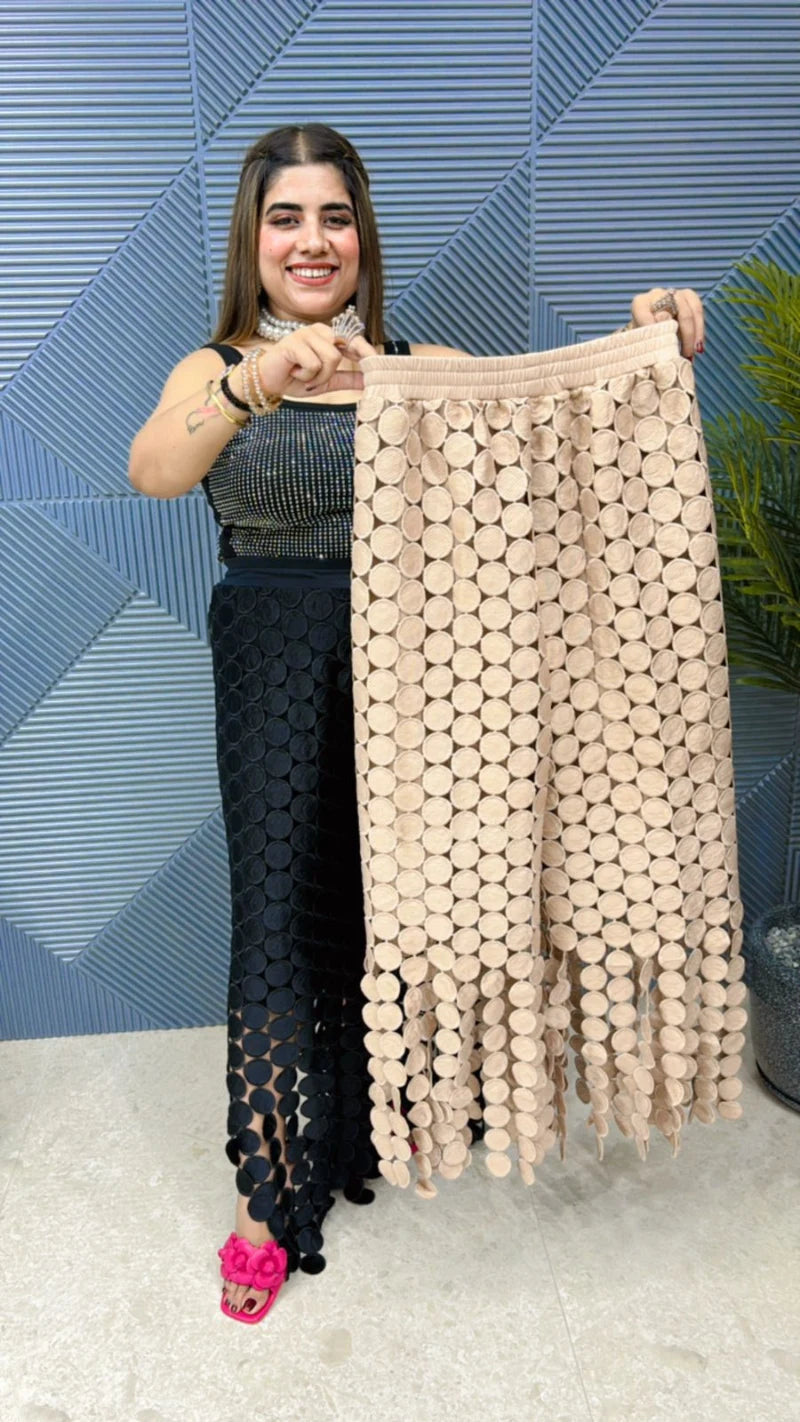 Imported Lace Fabric with Lining Perfect for Stunning Bottom GGR587