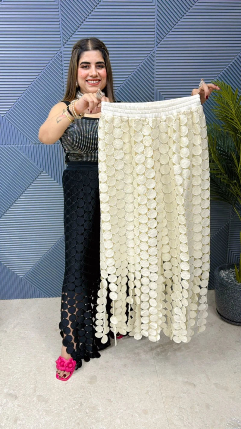Imported Lace Fabric with Lining Perfect for Stunning Bottom GGR587