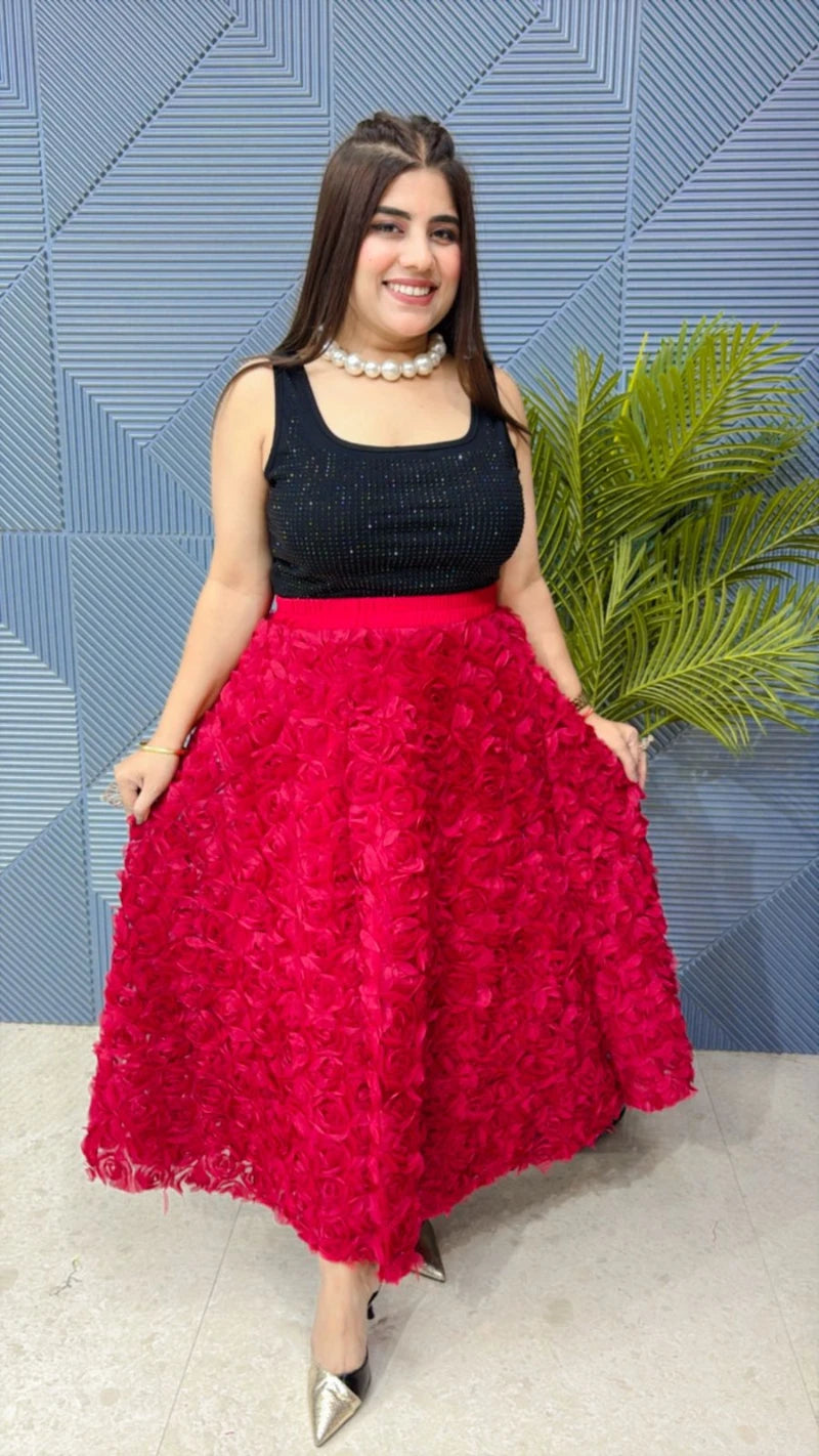 PREMIUM BEAUTIFUL ROSE SKIRT GGR1899
