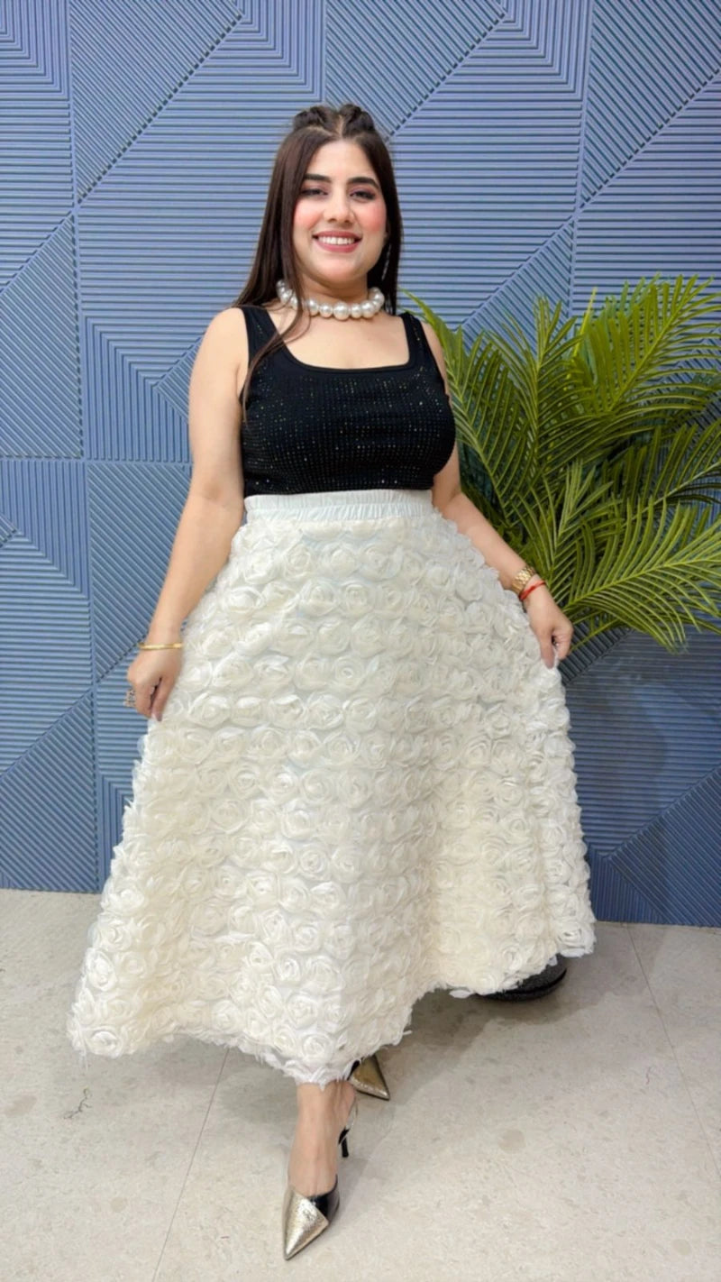 PREMIUM BEAUTIFUL ROSE SKIRT GGR1899