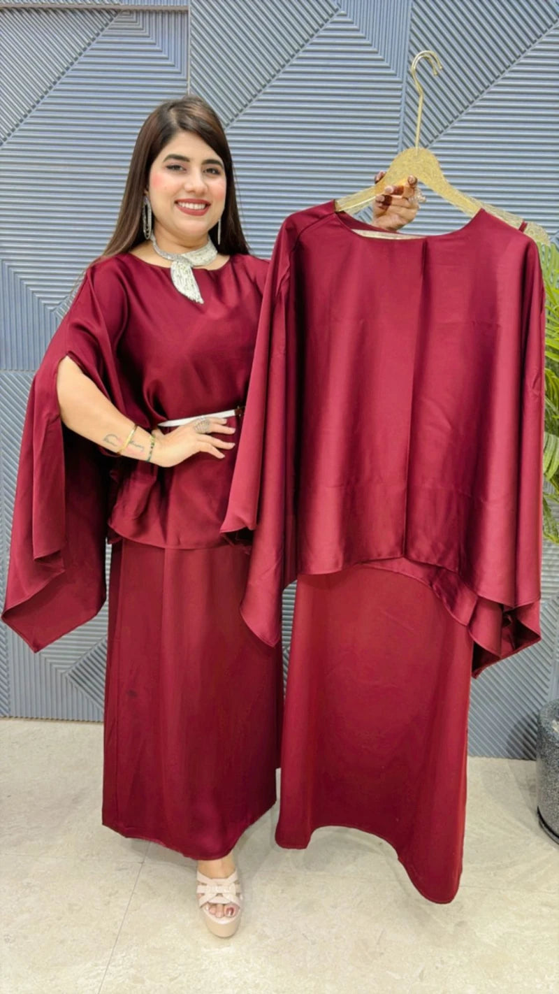 PREMIUM DRESS WITH SHRUG AND BELT GGR3009