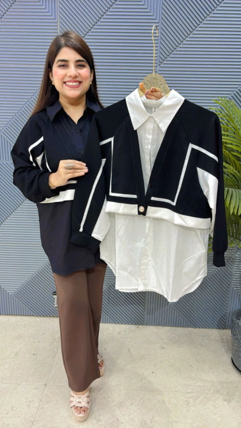 PREMIUM SHIRT WITH ATTECHED JECKET GGR3093