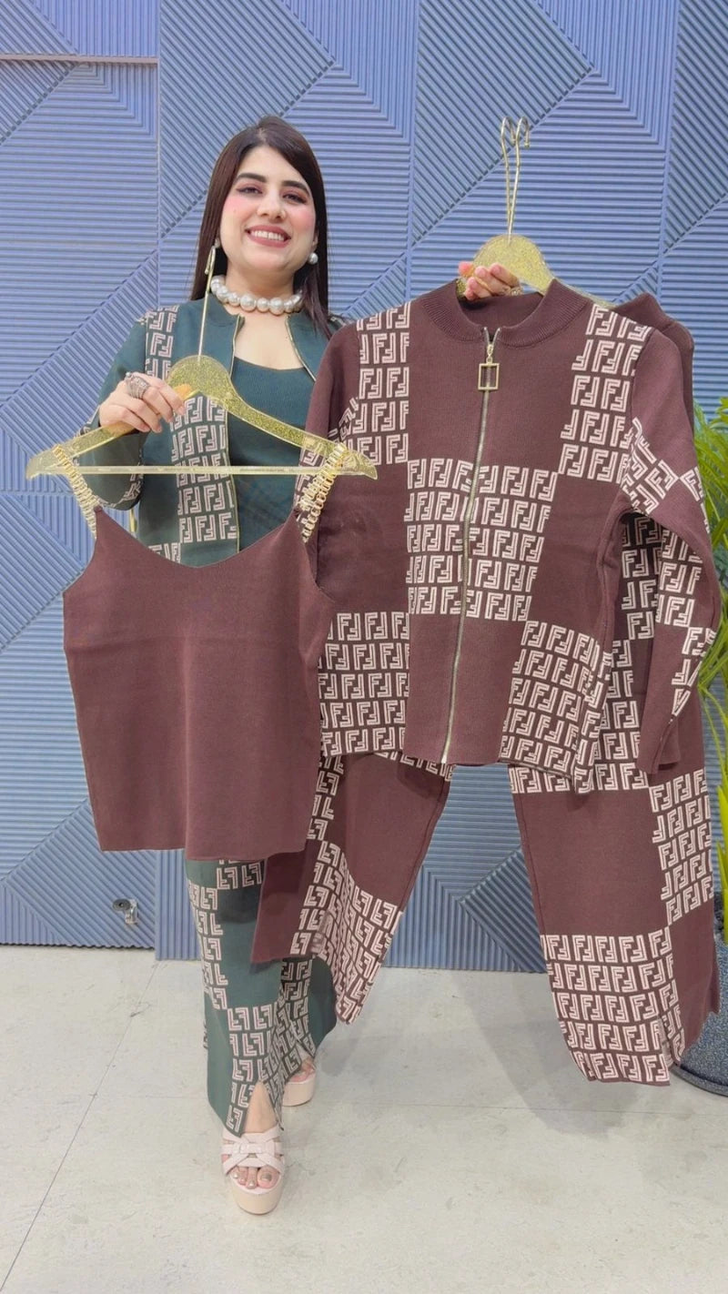 PREMIUM 3 PCS CO-ORD SET GGR3274