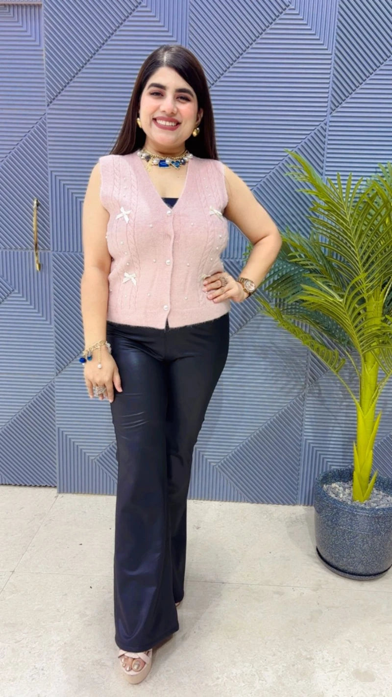 PREMIUM CUT SLEEVS WOOLEN TOP GGR3594