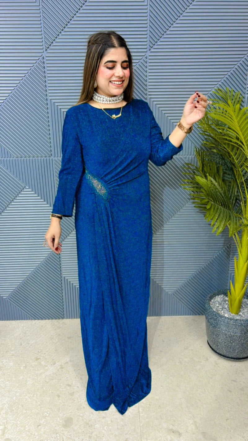 Imported Lycra Stretch Fabric Partywear Dress GGR604