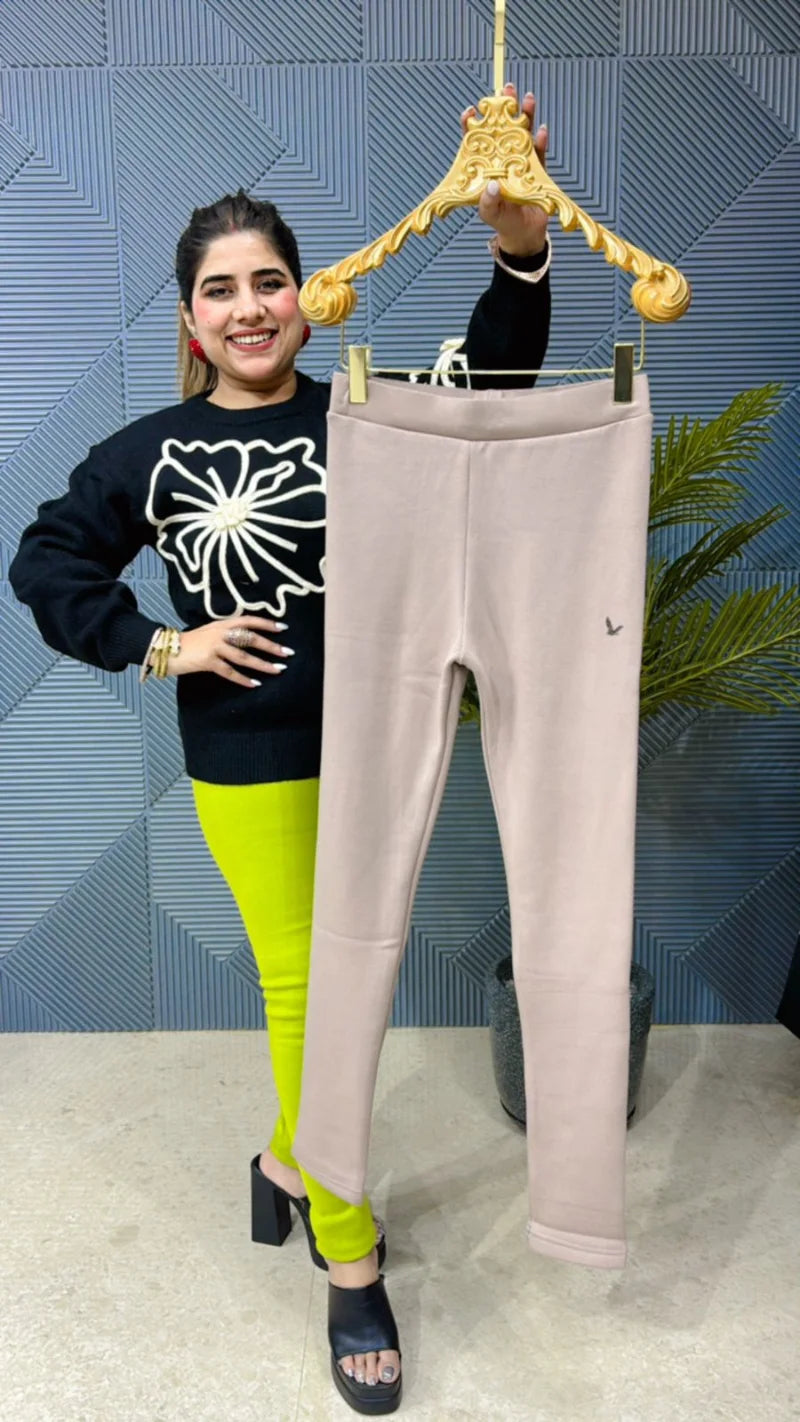 Korean Fleece Jeggings – Heavy, Stretchable Imported Fabric GGR821