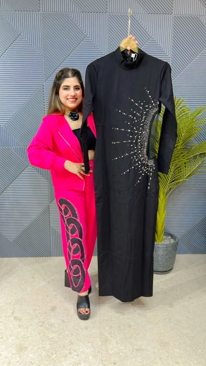 Party Wear Lycra Beautiful Dress GGR634