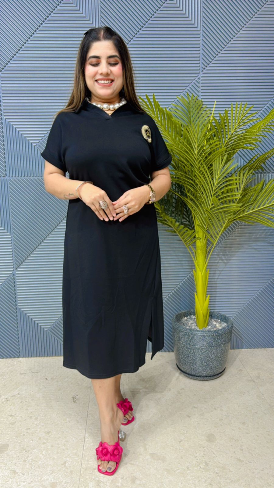 Premium Cotton Lycra Fabric Stretchable Dress GGR1022