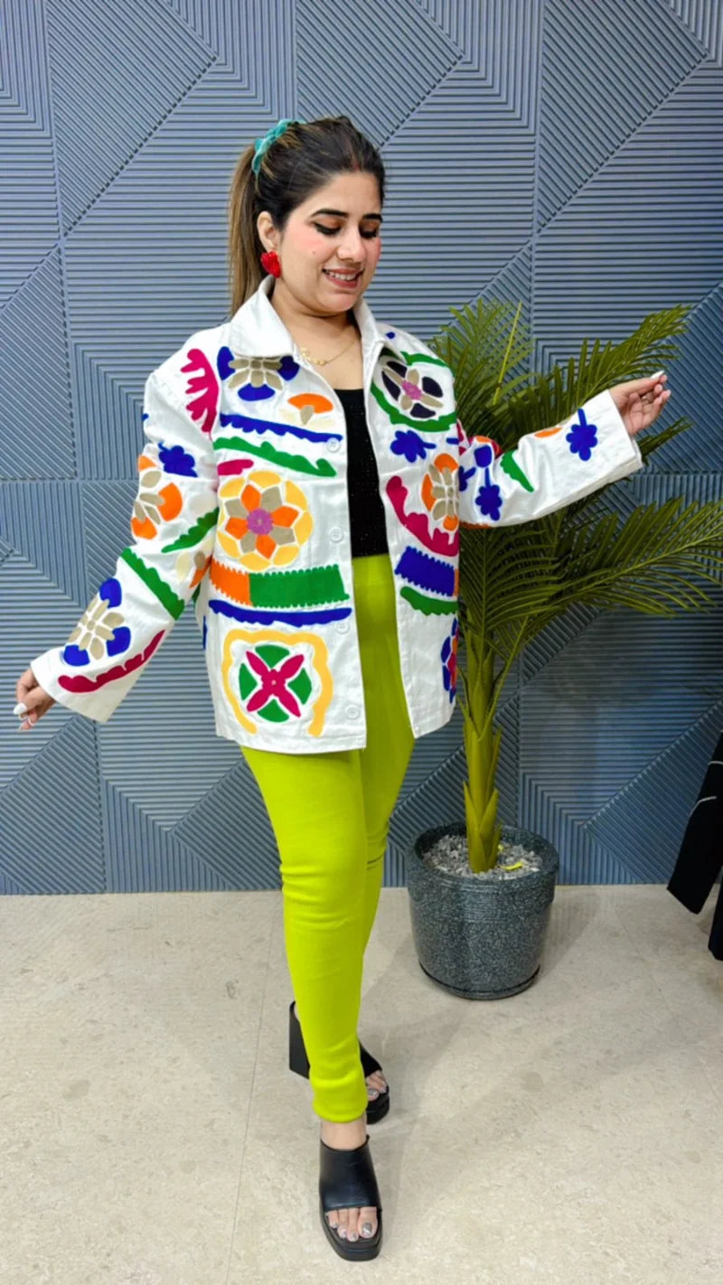 Premium Embroidery Jacket – Heavy, High-Quality Imported Fabric GGR822