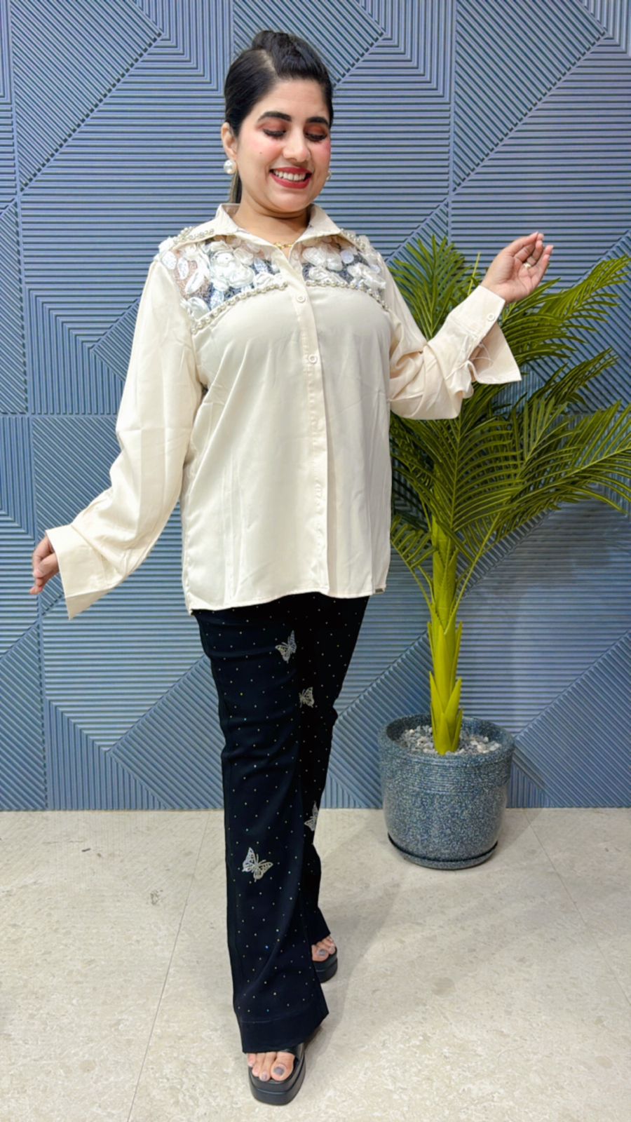 Premium Imported Fabric Rose Shirt GGR1013