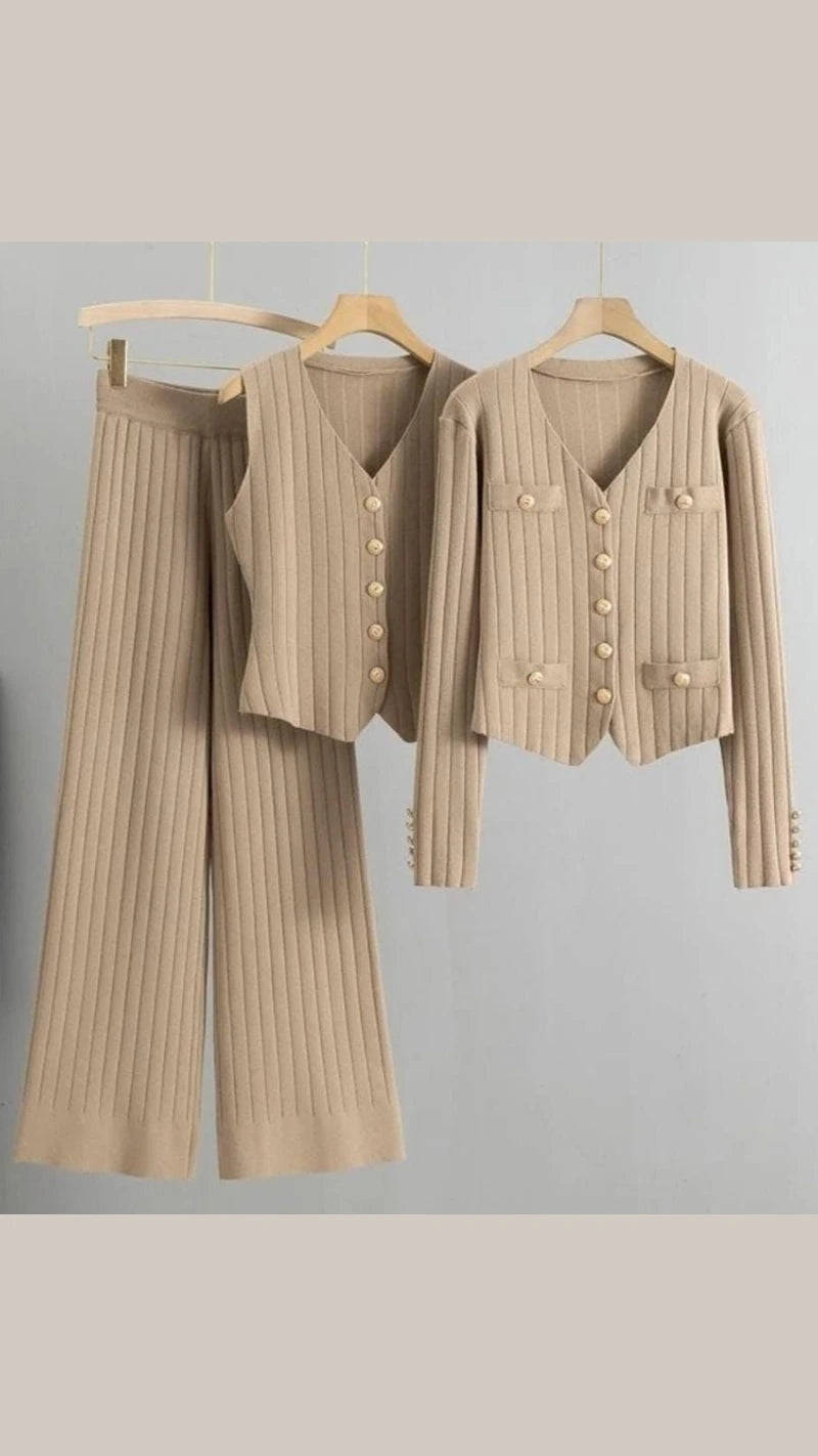 Premium Imported Knitted Fabric Cord Set GGR682