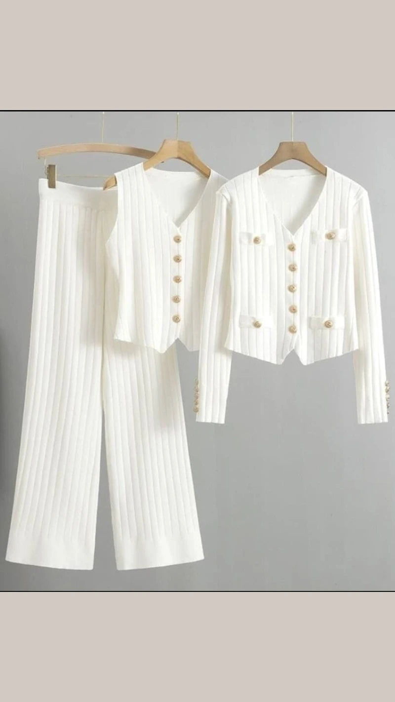 Premium Imported Knitted Fabric Cord Set GGR682