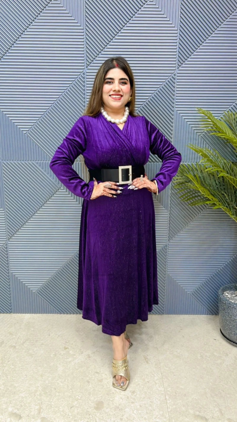 Premium Imported Quality Dress with Belt GGR691
