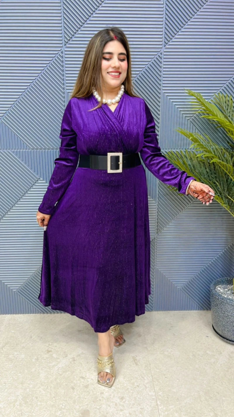 Premium Imported Quality Dress with Belt GGR691