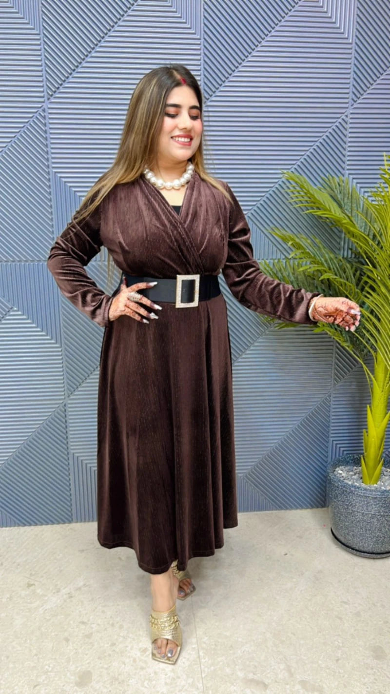 Premium Imported Quality Dress with Belt GGR691