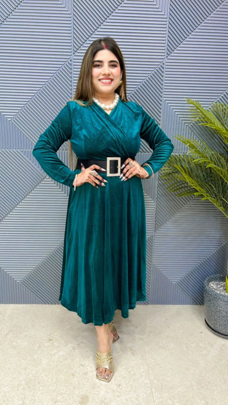 Premium Imported Quality Dress with Belt GGR691