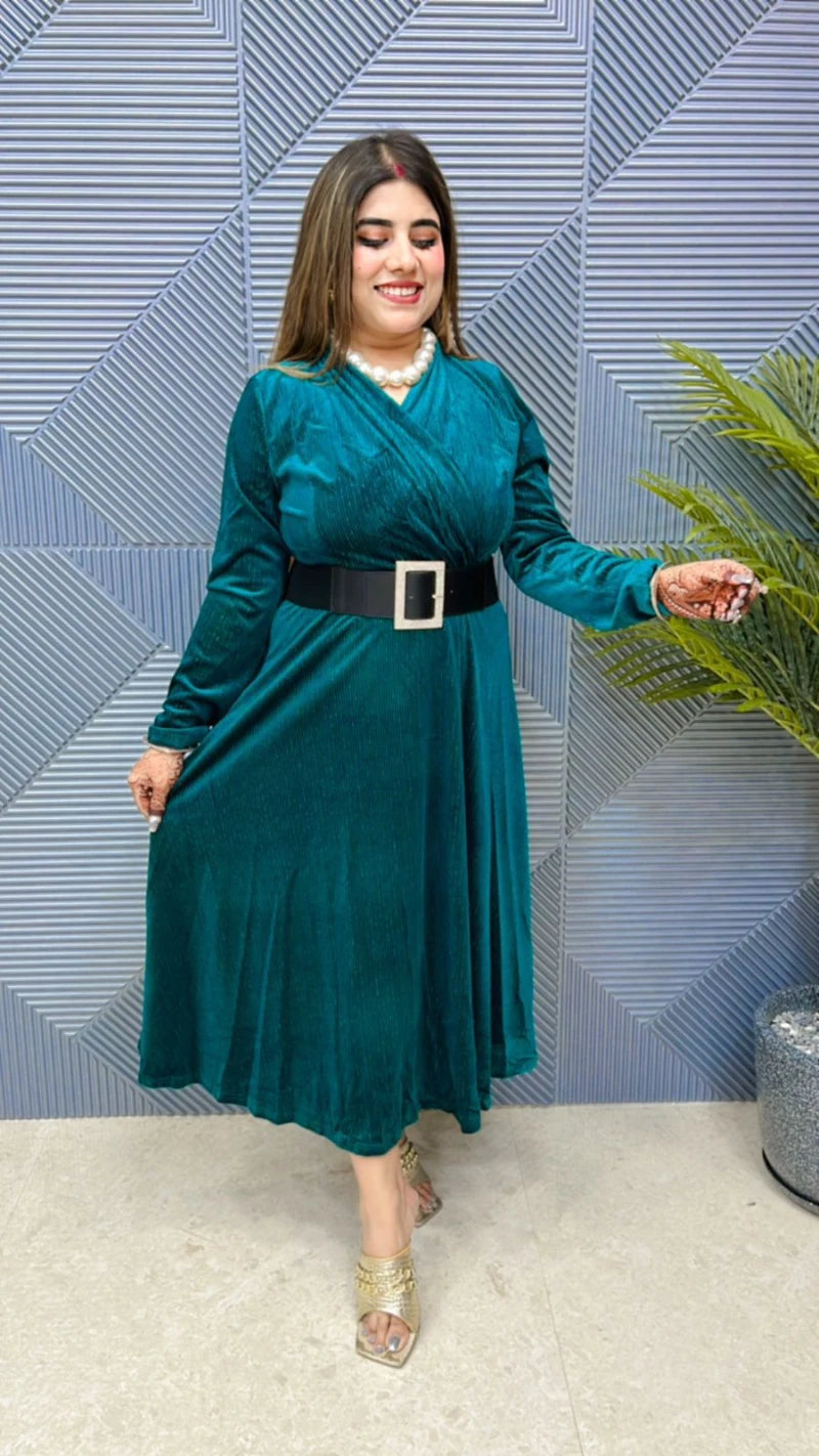 Premium Imported Quality Dress with Belt GGR691