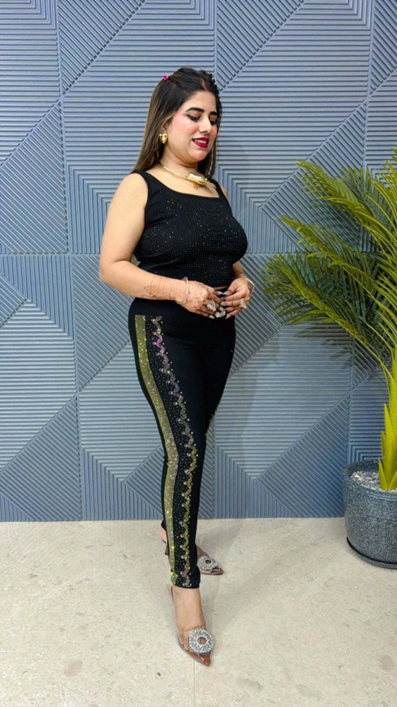 Premium Imported Swarovski Leggings GGR700