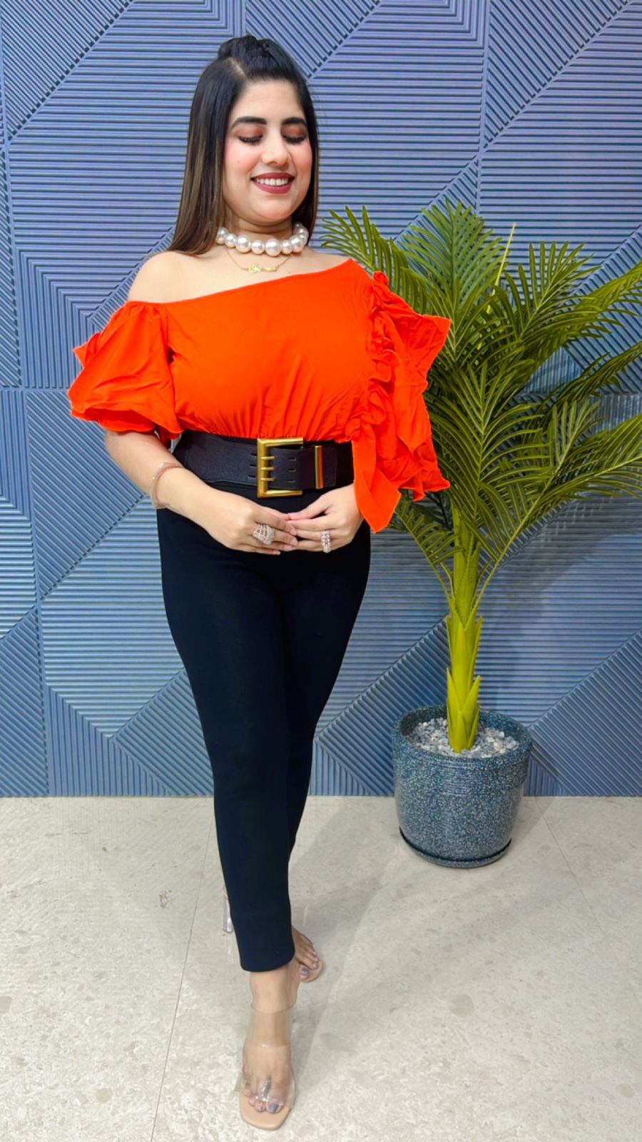Premium Imported Top With Belt Attached GGR1020